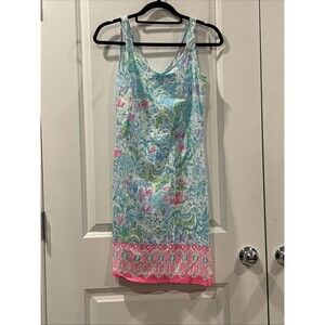 Lilly Pulitzer Adrianna Summer Dress Multicolor What A Lovely Place Size XS
